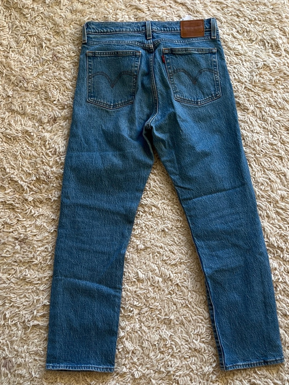 Levi’s Wedgie Straight Jeans Button Fly Light Wash 27